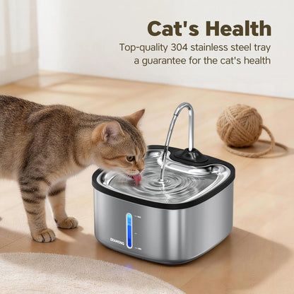Multifunctional Indoor Pet Water Fountain with 4 Filters and Ultra Quiet Pump, 3.5L Capacity for Cats and Dogs - Model W04B