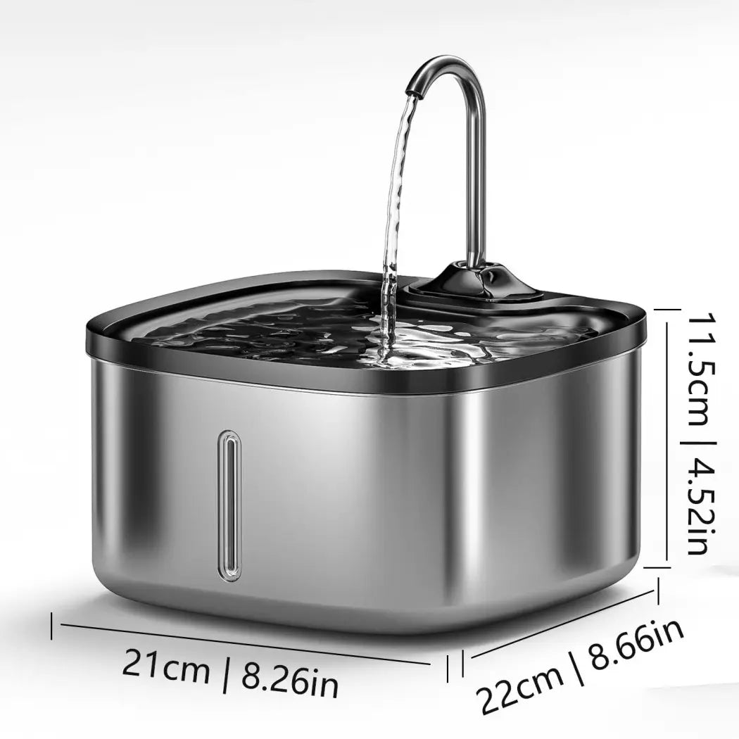 Multifunctional Indoor Pet Water Fountain with 4 Filters and Ultra Quiet Pump, 3.5L Capacity for Cats and Dogs - Model W04B