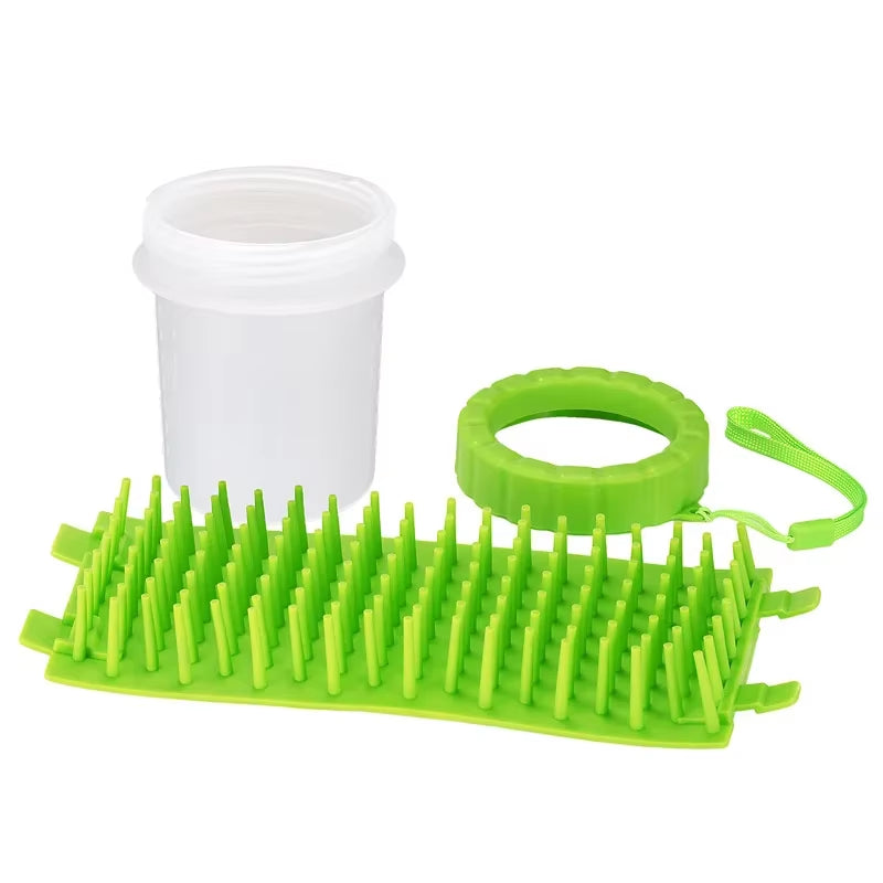Pet Cleaning Cup Soft Silicone Comb Portable Pet Foot Cup Claw Brush Fast Cleaning Dirty Cat Claw Cleaning Bucket
